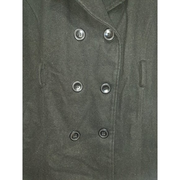 Riley & James Womens Wool Blend Coat 2X Black Double Breasted Winter Jacket - Picture 4 of 7
